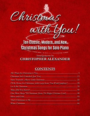 Book cover for Christmas with You!: Ten Classic, Modern, and New Christmas Songs for Solo Piano
