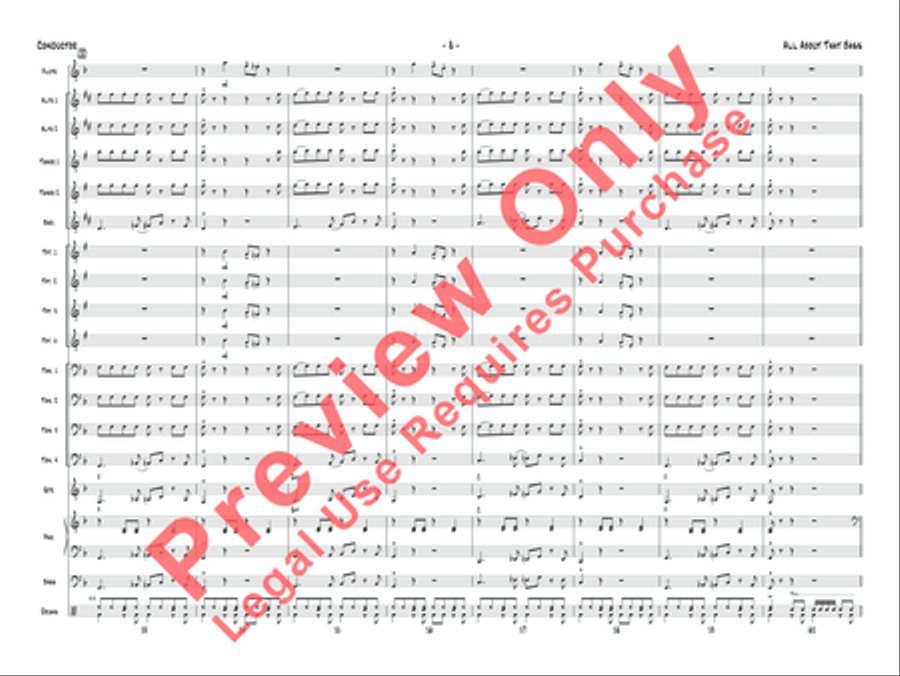 All About That Bass All About That Bass Jazz Ensemble scores gallery preview page 9