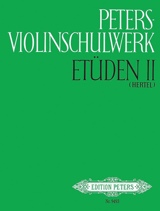 Book cover for Peters Violin School: Studies, Vol. 2