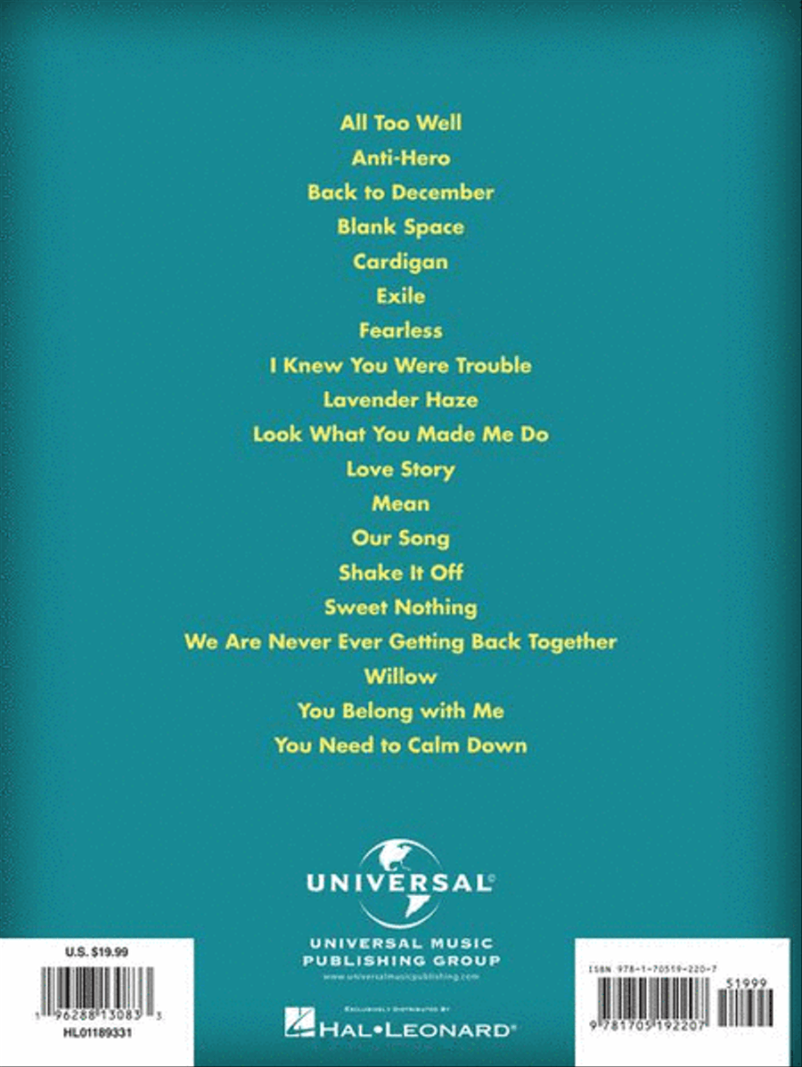 Taylor Swift – 2nd Edition Easy Piano scores gallery preview page 8