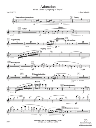 Adoration (Movement 1 from Symphony of Prayer): 2nd Flute
