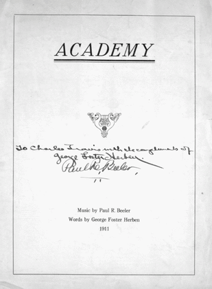 Book cover for Academy