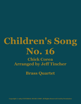 Children's Song No. 16