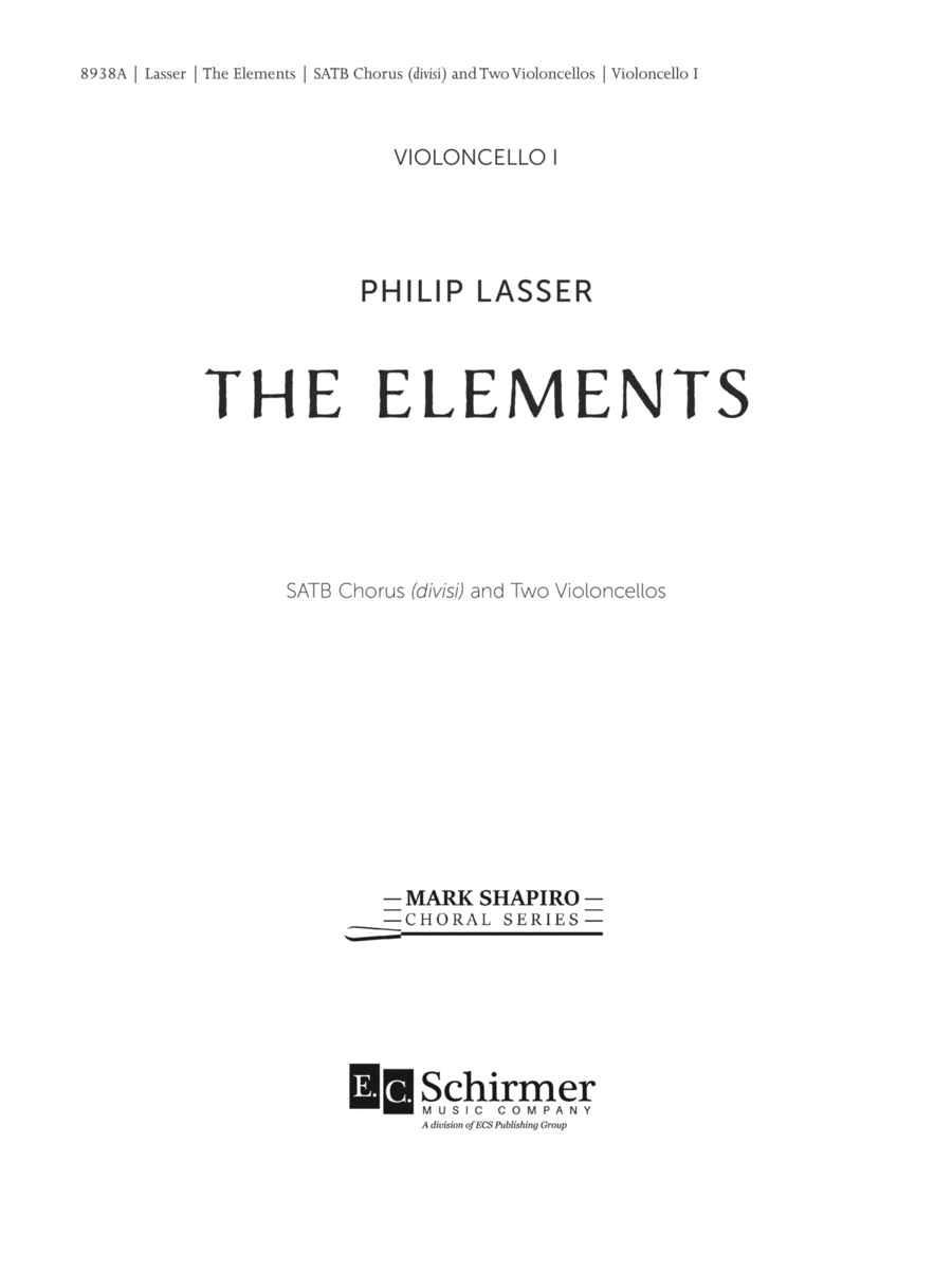The Elements Choir scores gallery preview page 1