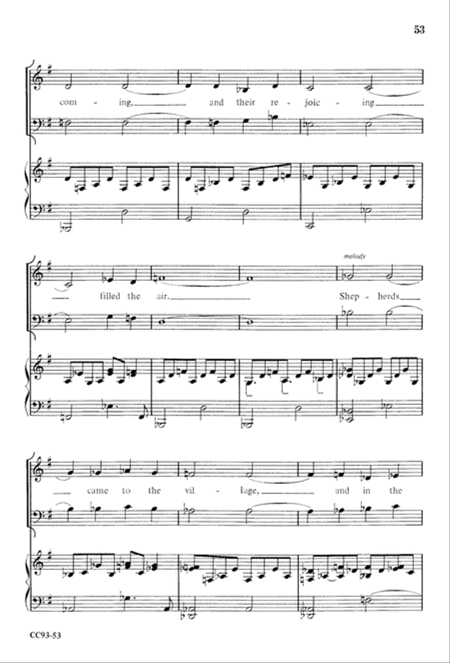 Jesus Is Born 4-Part scores gallery preview page 55