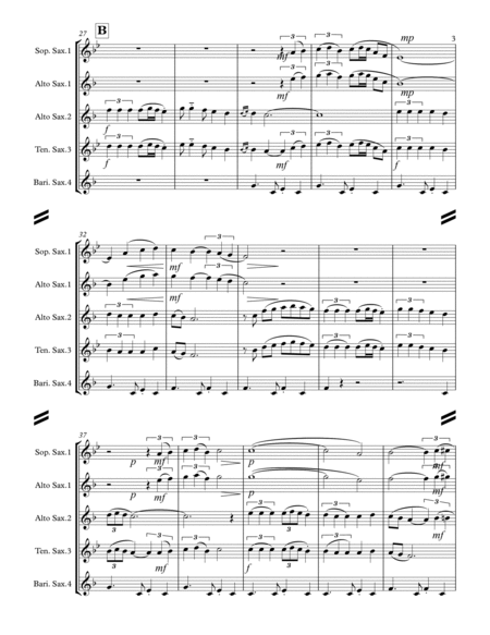 La Paloma (for Saxophone Quartet SATB or AATB) image number null