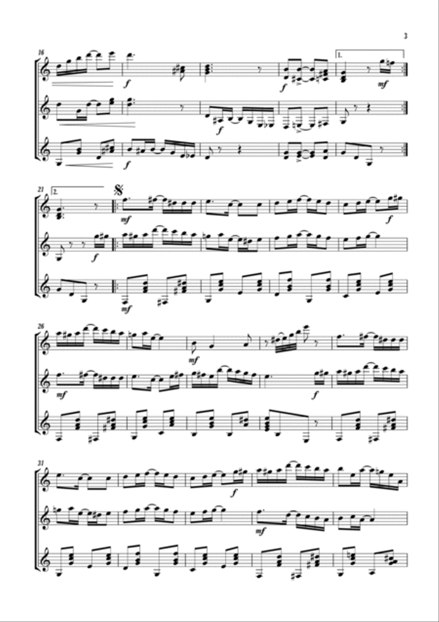 Kansas City Rag Guitar Ensemble scores gallery preview page 3