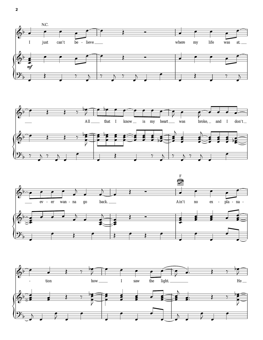 Shake Shake Piano, Vocal, Guitar scores gallery preview page 2