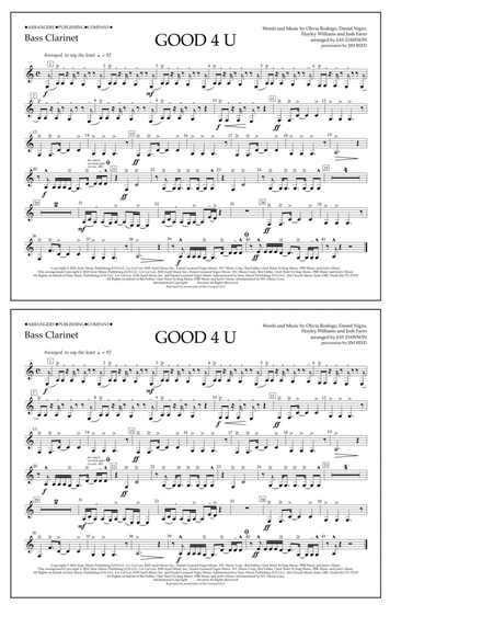 good 4 u (arr. Jay Dawson) - Bass Clarinet