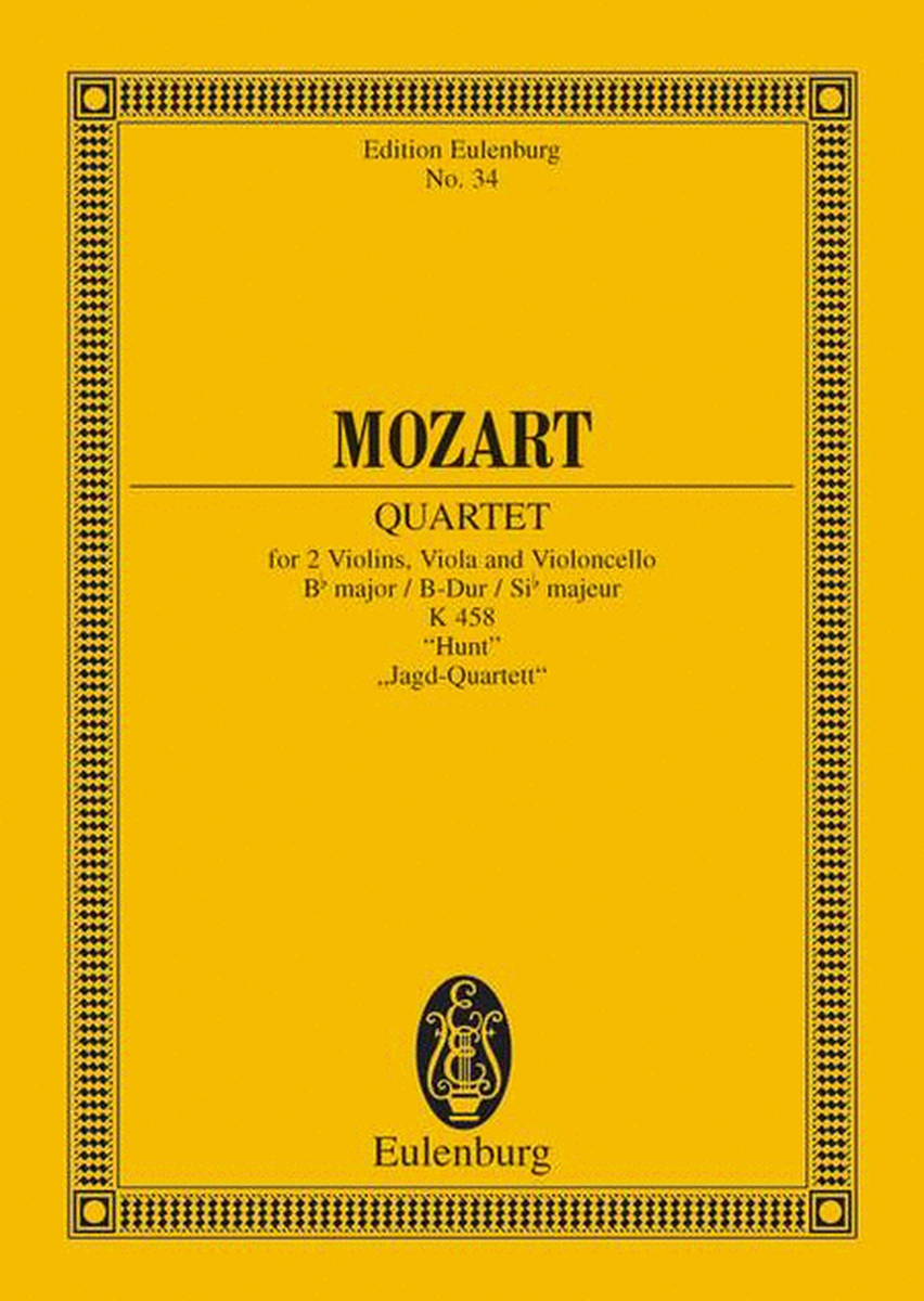 String Quartet in B-flat Major, K. 458