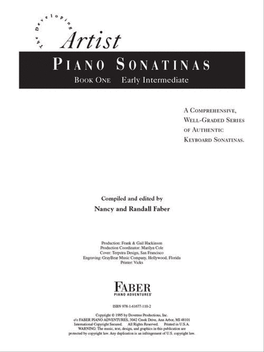 Piano Sonatinas – Book One