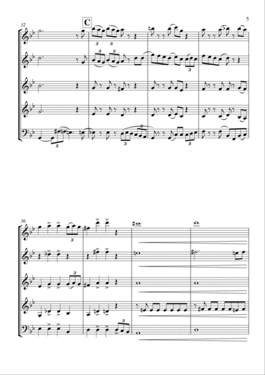 You're A Mean One, Mr. Grinch Woodwind Quintet scores gallery preview page 6