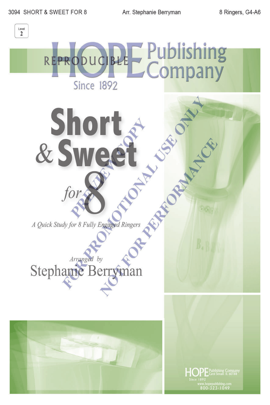 Short & Sweet for 8 Ringers Handbell Choir scores gallery preview page 2