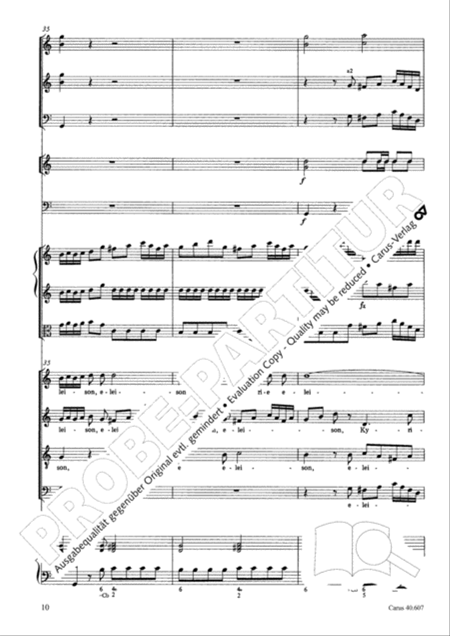 Mass in time of war (Missa in tempore belli) 4-Part scores gallery preview page 21
