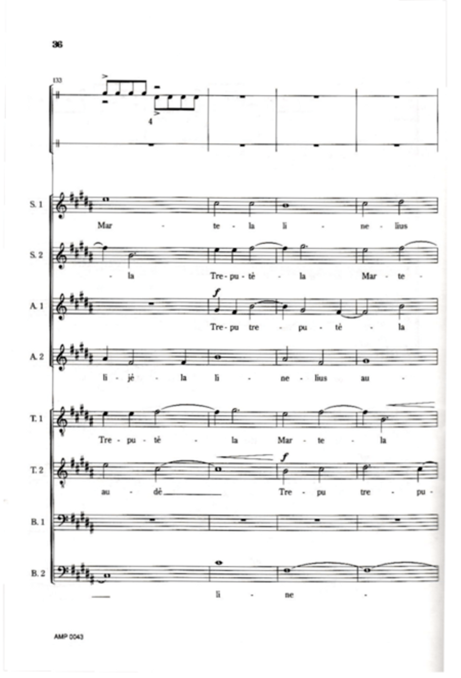 Trepute Martela Trepute Martela SSAATTBB scores gallery preview page 22
