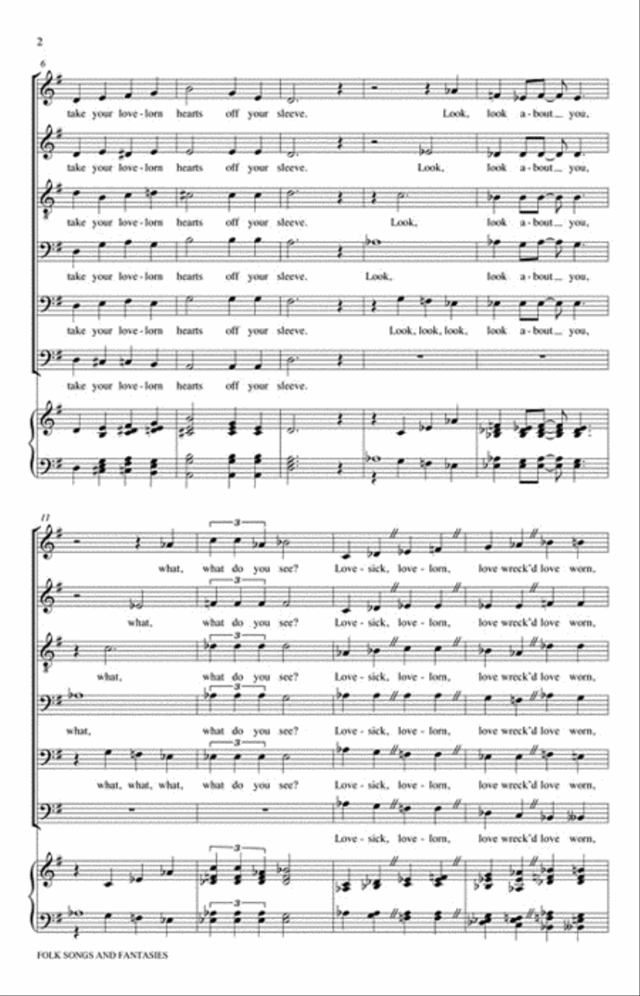Folk Songs and Fantasies 4-Part scores gallery preview page 3