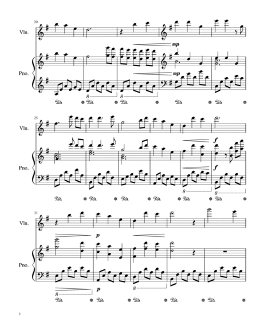 I Adore You String Duet scores gallery preview page 2