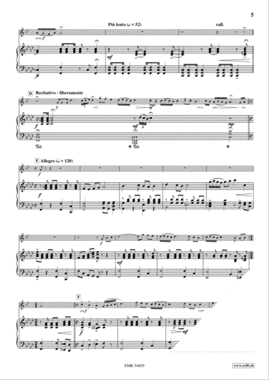 Fantasietta Tenor Saxophone scores gallery preview page 6
