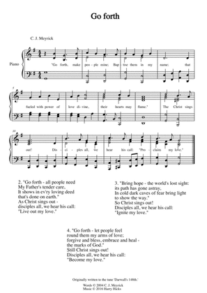 Go forth. A brand new hymn!