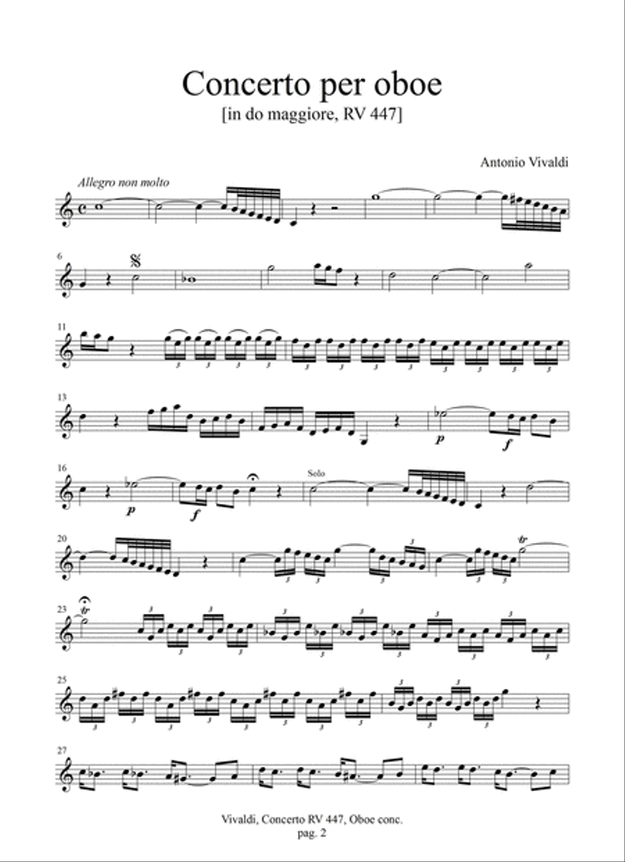 Concerto in do maggiore RV 447 String Orchestra scores gallery preview page 3