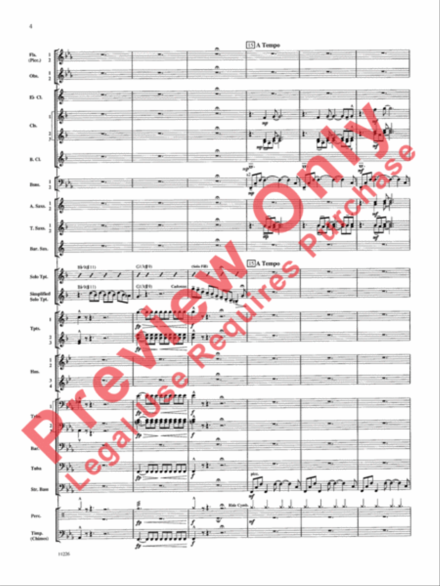 American Jazz Suite American Jazz Suite Concert Band scores gallery preview page 5