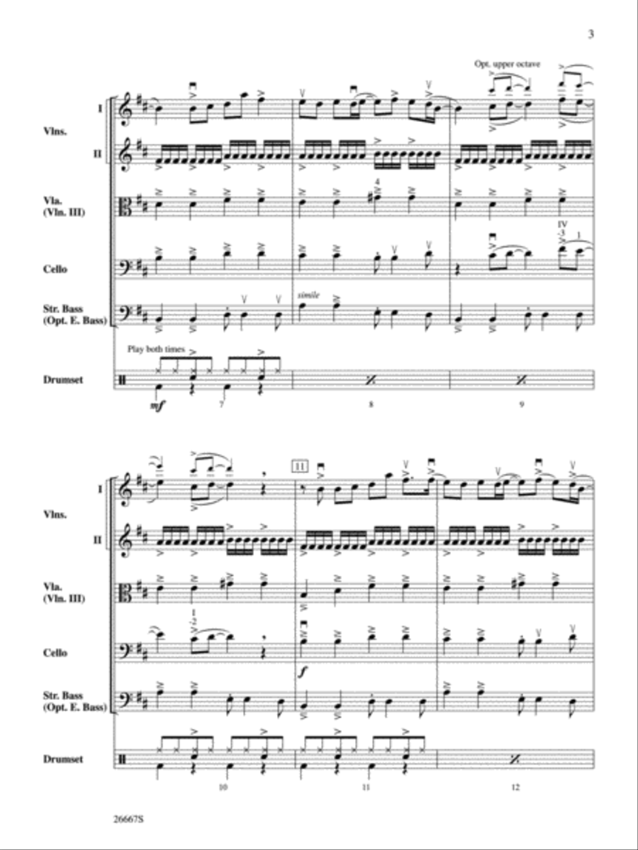 Boulevard of Broken Dreams String Orchestra scores gallery preview page 3