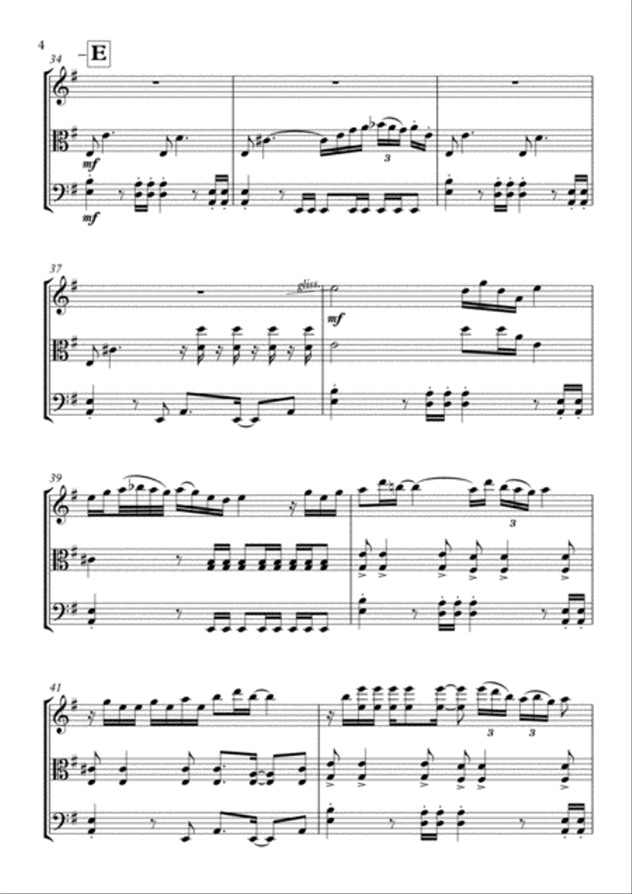 Back In Black String Trio scores gallery preview page 5