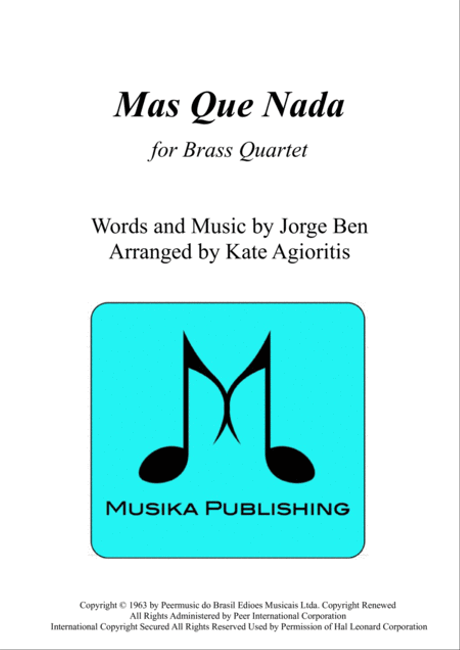 Mas Que Nada Mas Que Nada Brass Quartet scores gallery preview page 1