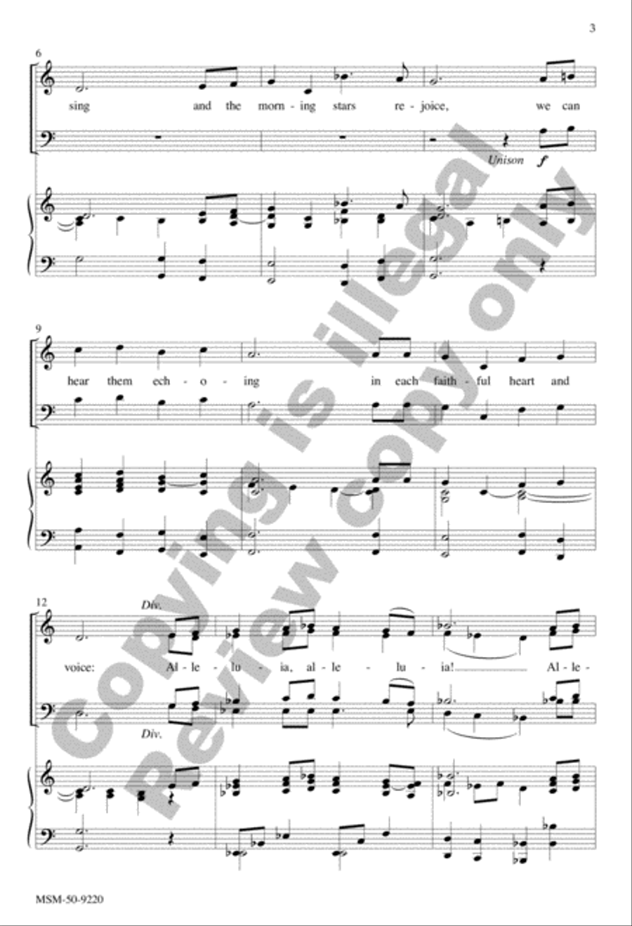 Angels Visit When We Sing 4-Part scores gallery preview page 3