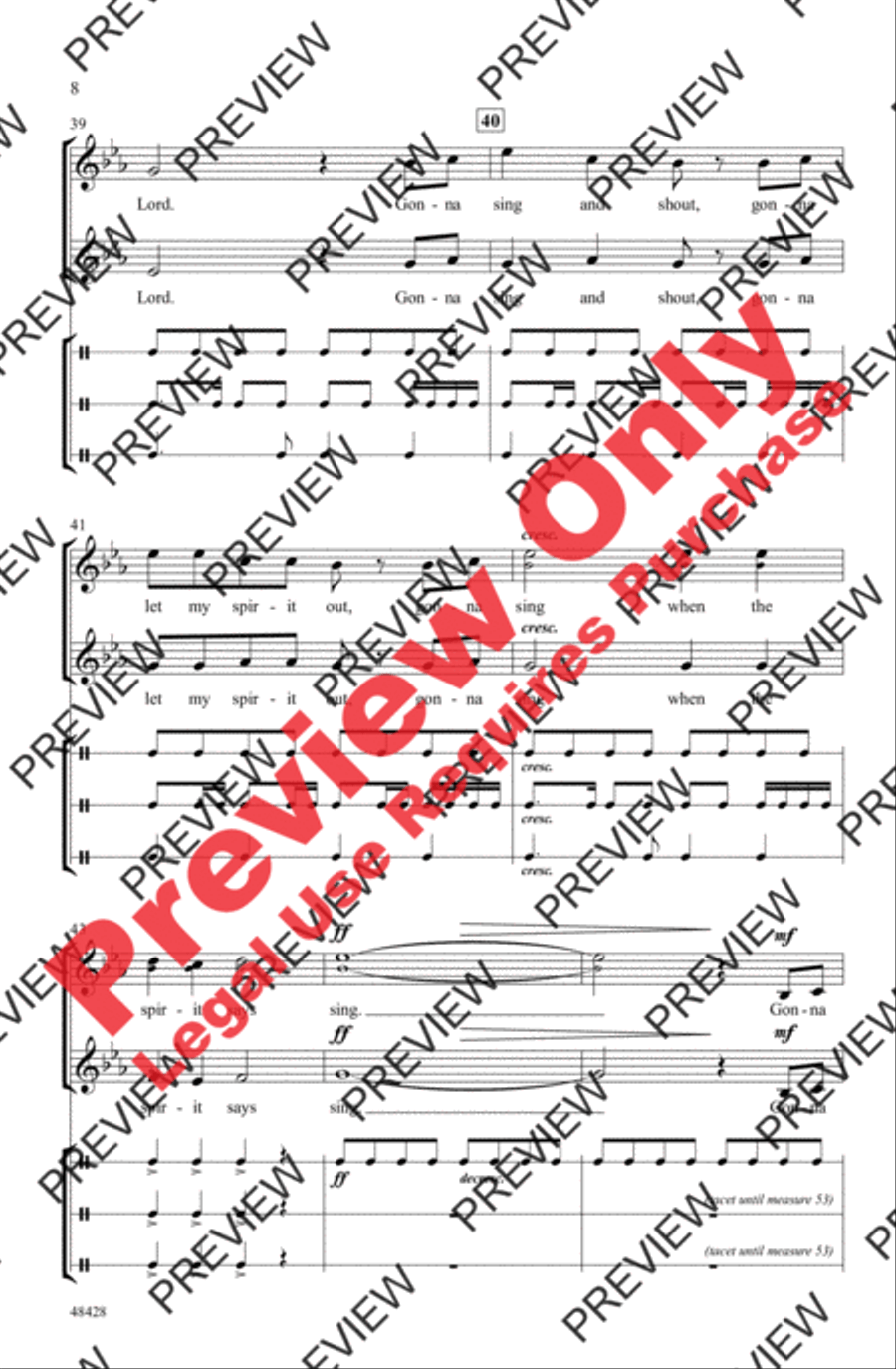 Gonna Sing Gonna Sing 2-Part scores gallery preview page 8