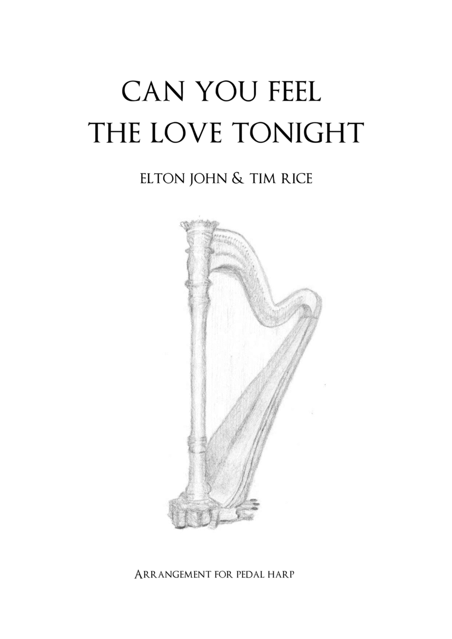Can You Feel The Love Tonight Harp scores gallery preview page 1