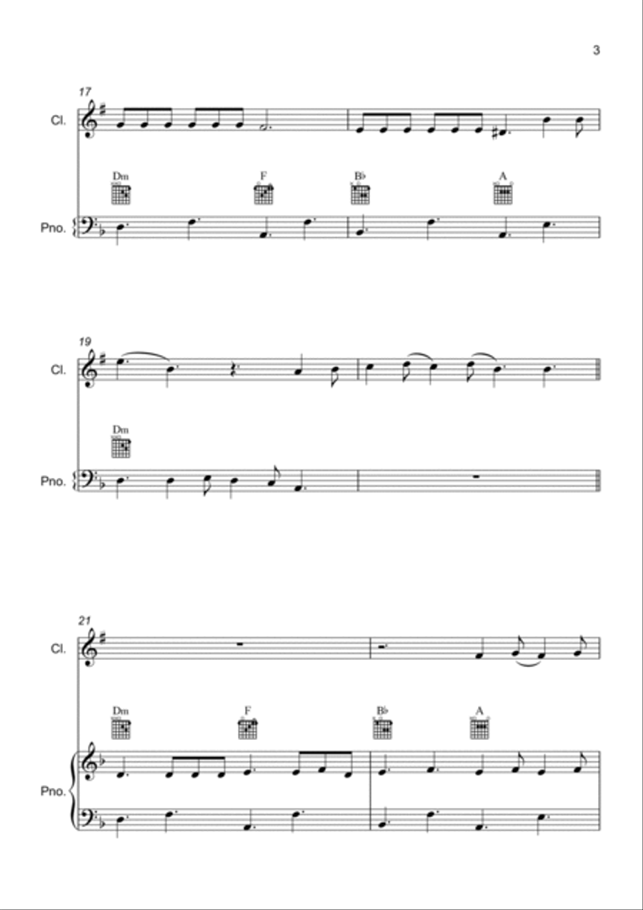 Dolls B-Flat Clarinet scores gallery preview page 3