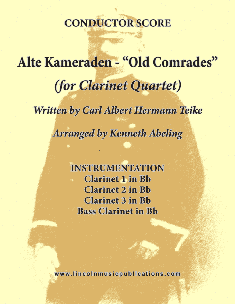 Alte Kameraden - Old Comrades (for Clarinet Quartet) Clarinet Quartet scores gallery preview page 1