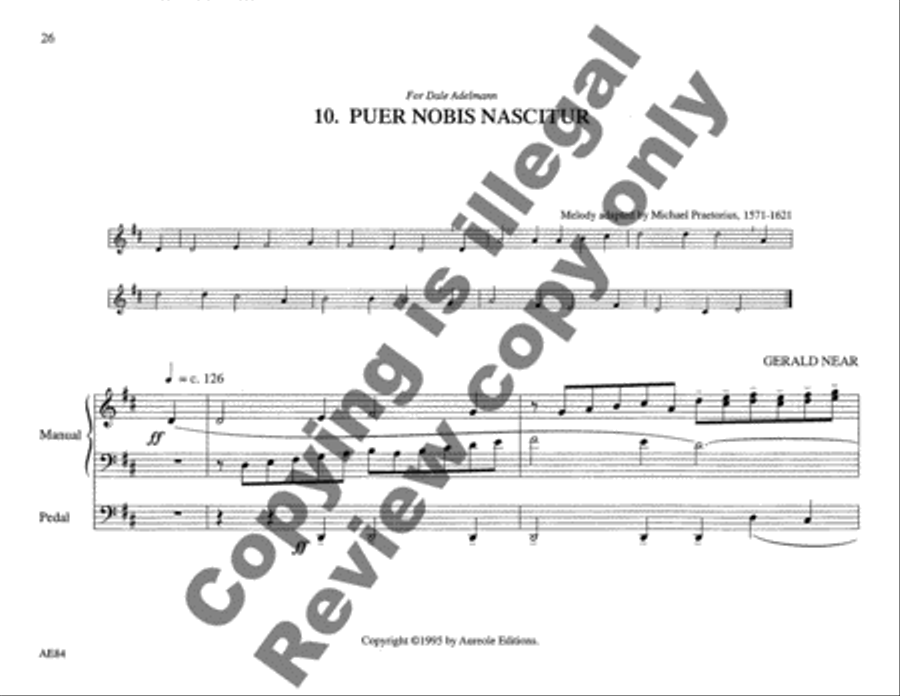 Choraleworks II Ten Chorale Preludes for Organ Organ Solo scores gallery preview page 16