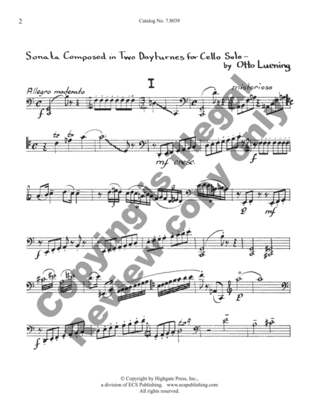 Sonata Composed in Two Dayturns