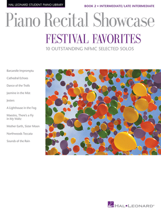 Book cover for Piano Recital Showcase - Festival Favorites, Book 2