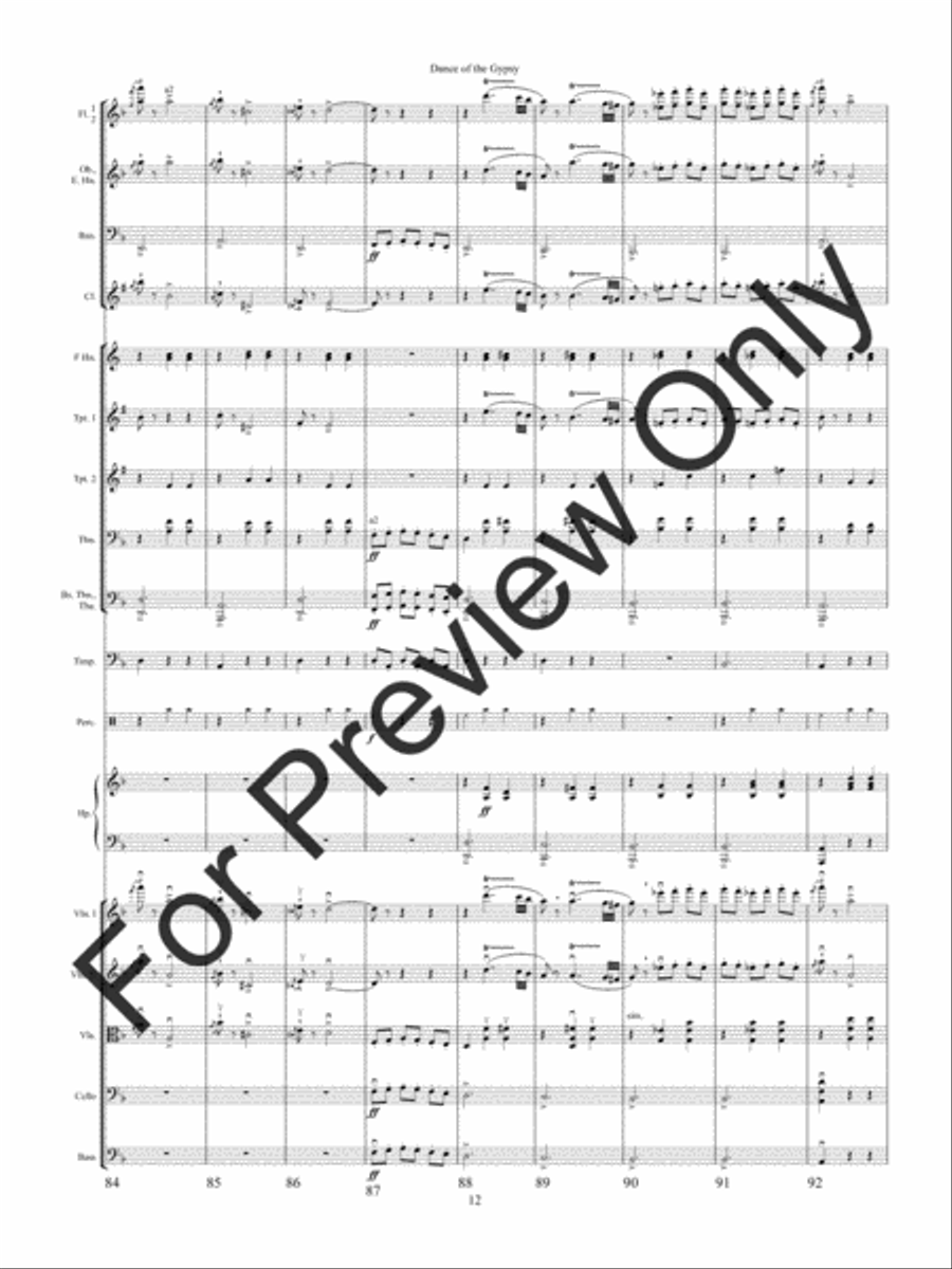 Dance of the Gypsy Dance of the Gypsy String Orchestra scores gallery preview page 15