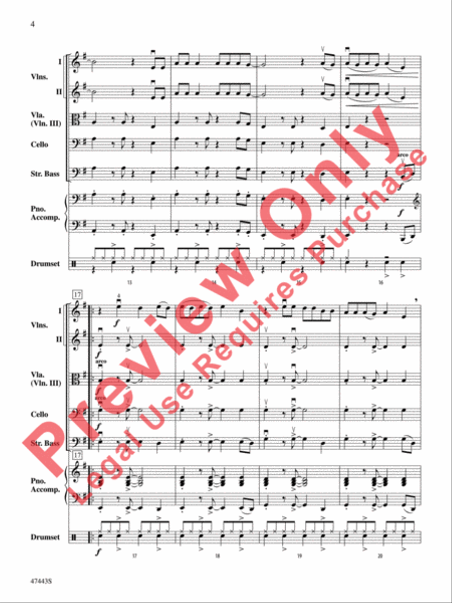 Feel It Still Feel It Still String Orchestra scores gallery preview page 5
