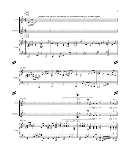Every Man, Woman, and Child - Piano Vocal - Original - F Major