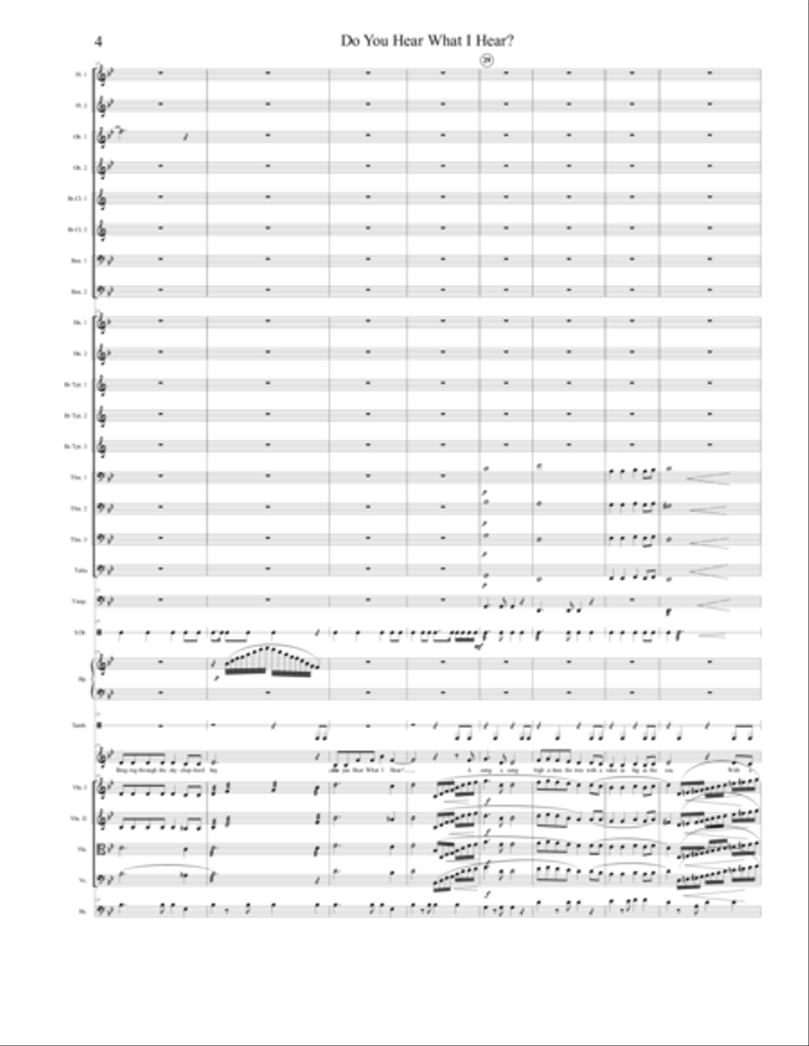 Do You Hear What I Hear Full Orchestra scores gallery preview page 4