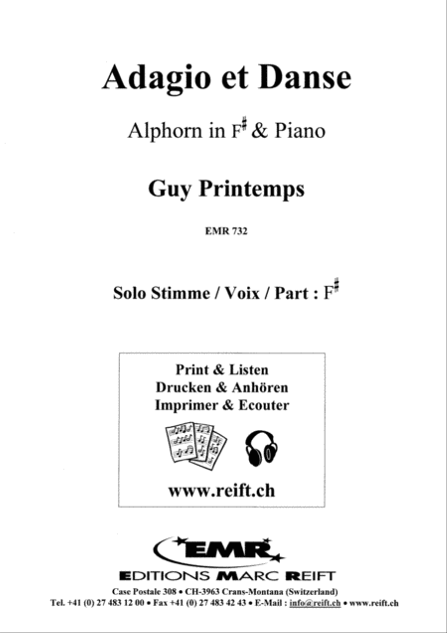 Adagio et Danse Piano Accompaniment scores gallery preview page 2