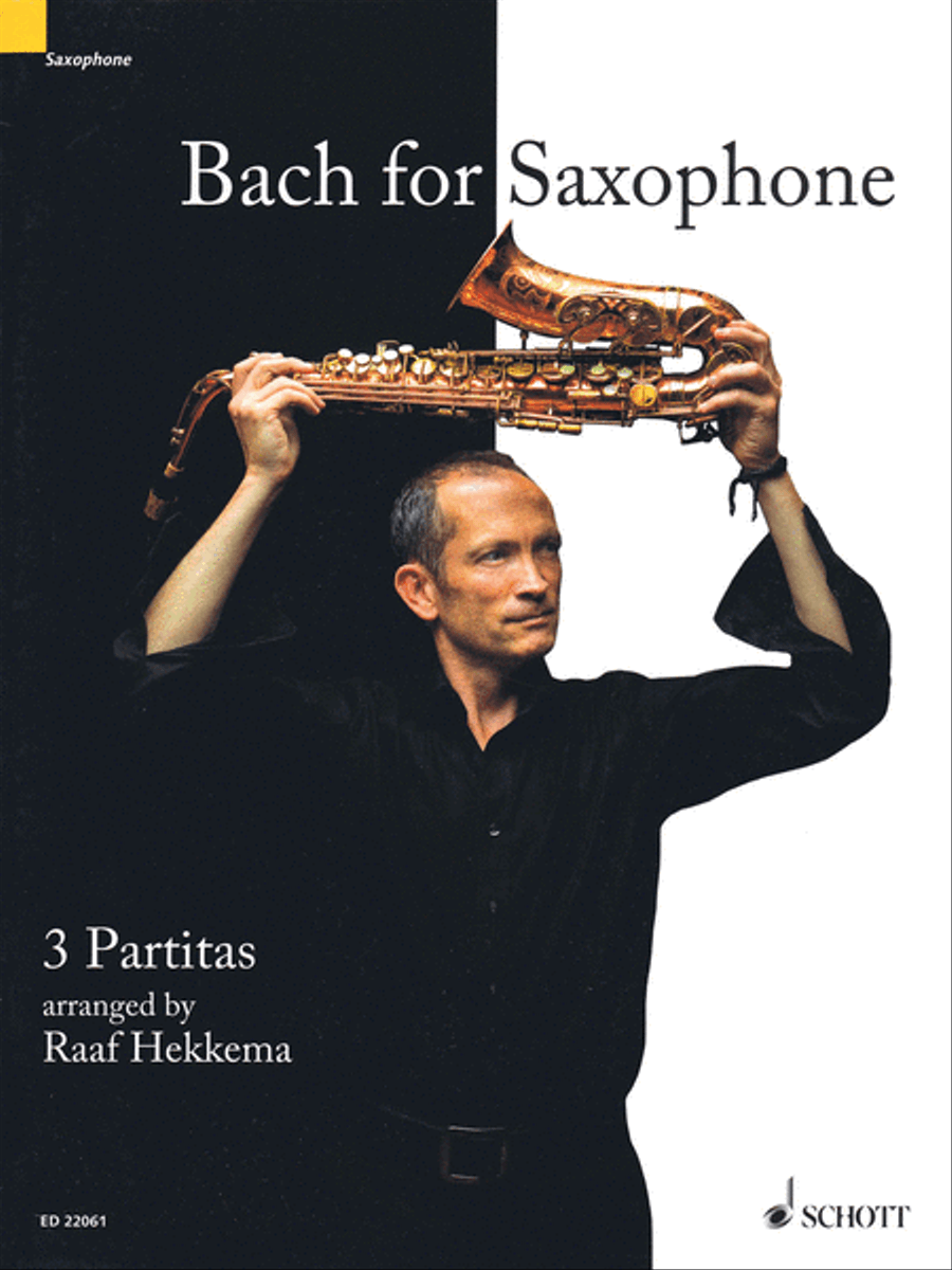 Bach for Saxophone: 3 Partitas - BWV 1002, BWV 1004, BWV 1006 Soprano Saxophone scores gallery preview page 1