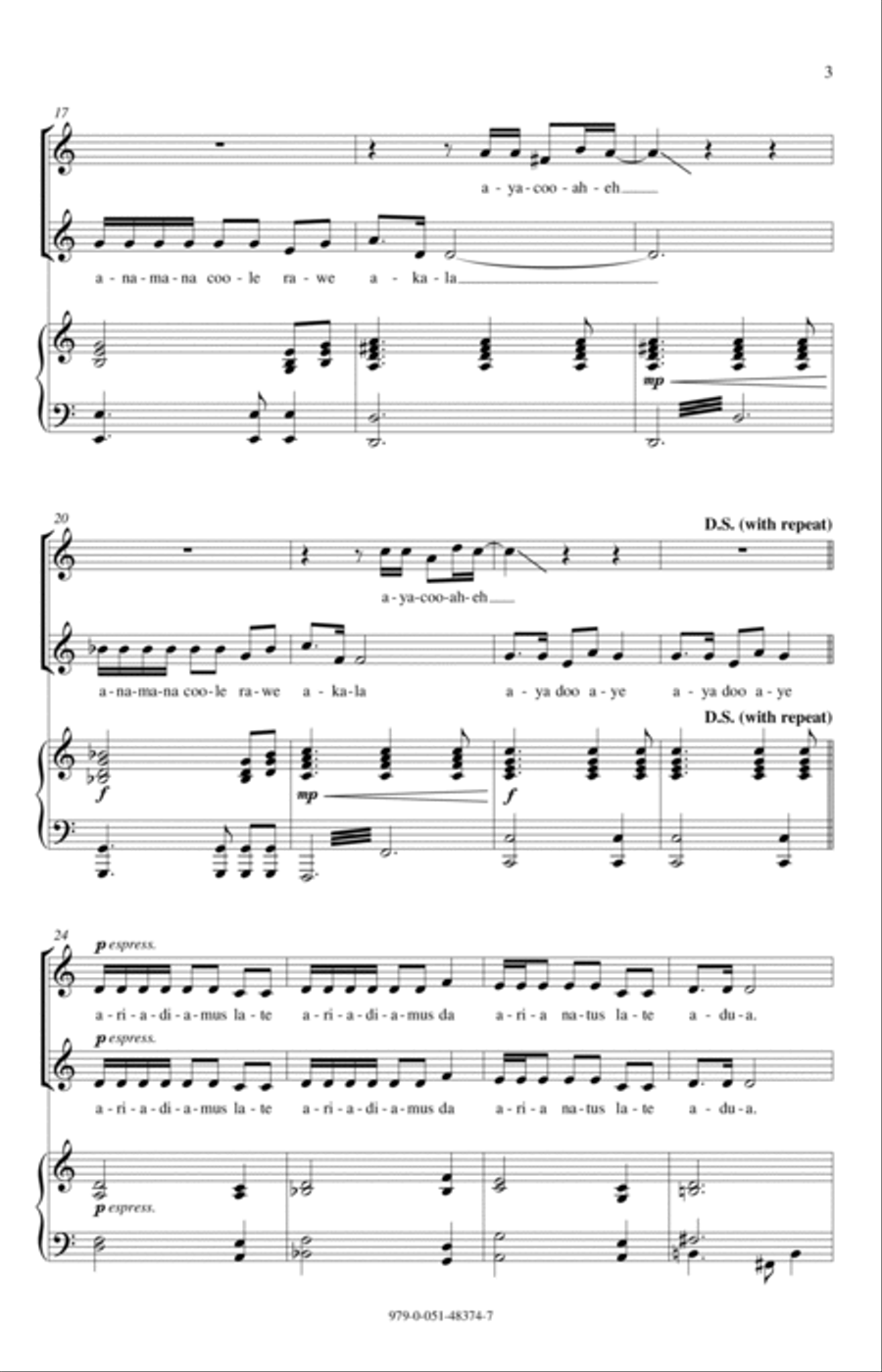 Adiemus 2-Part scores gallery preview page 3