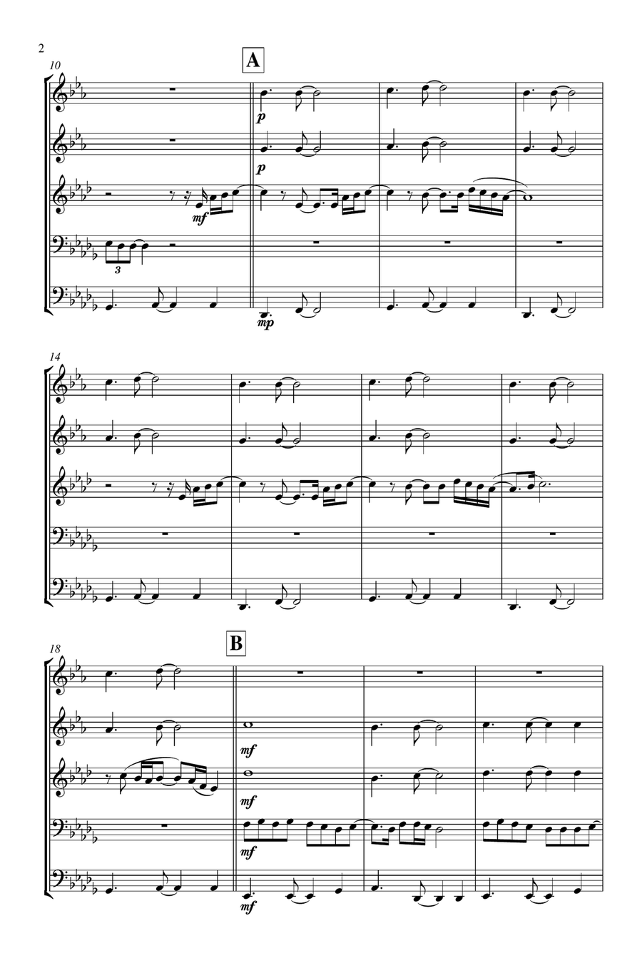 Thinking Out Loud Brass Ensemble scores gallery preview page 3