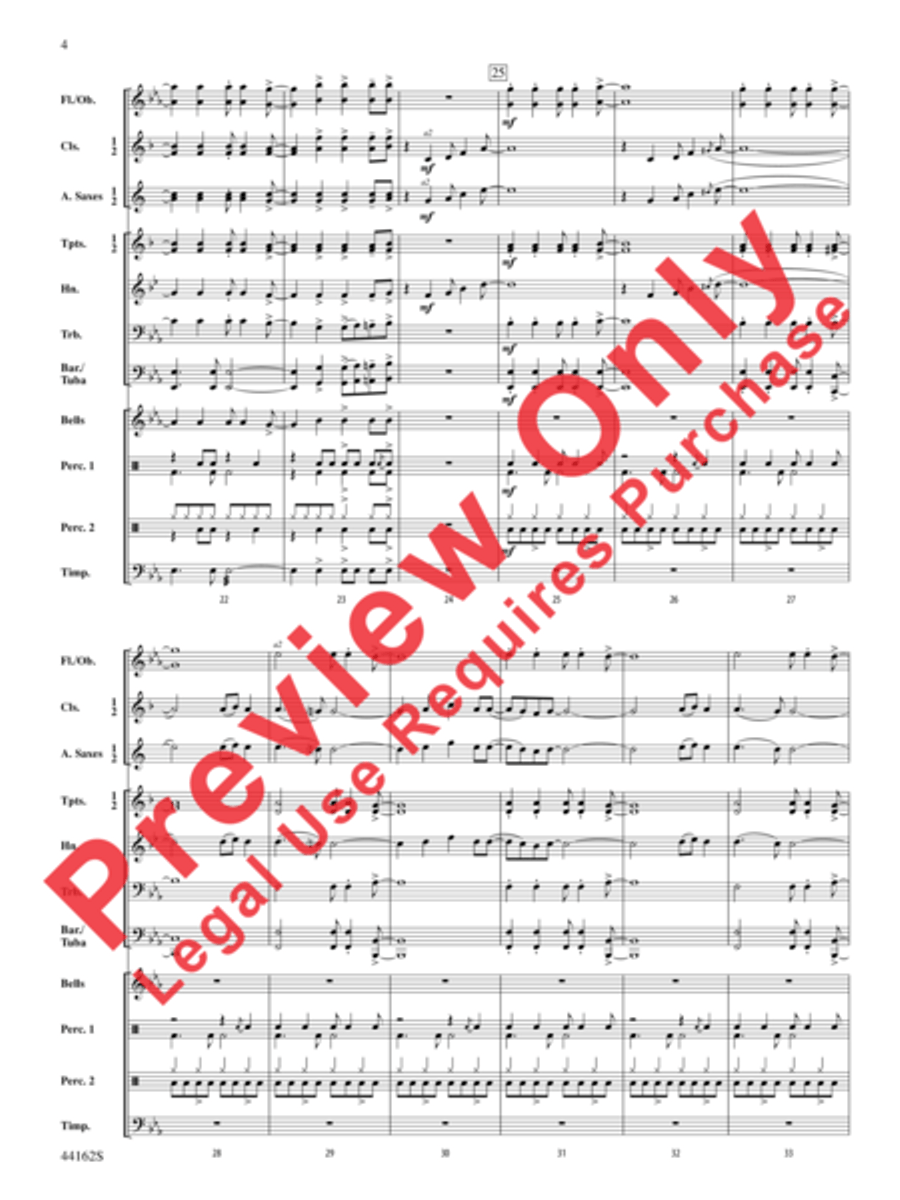 O Happy Day Concert Band scores gallery preview page 5
