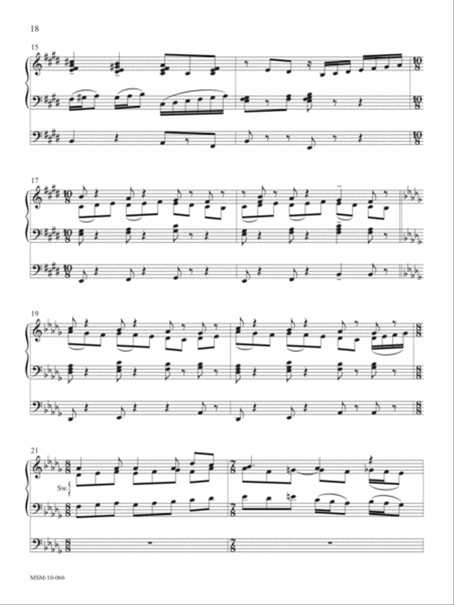 Prelude on Lauda Anima Organ scores gallery preview page 3