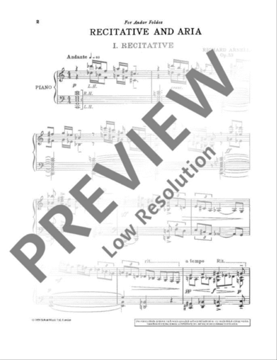 Recitative and Aria Voice Solo scores gallery preview page 3