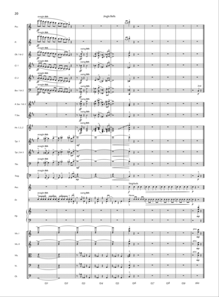 Jingle Bells by James Pierpont Full Orchestra - Sheet Music page 15
