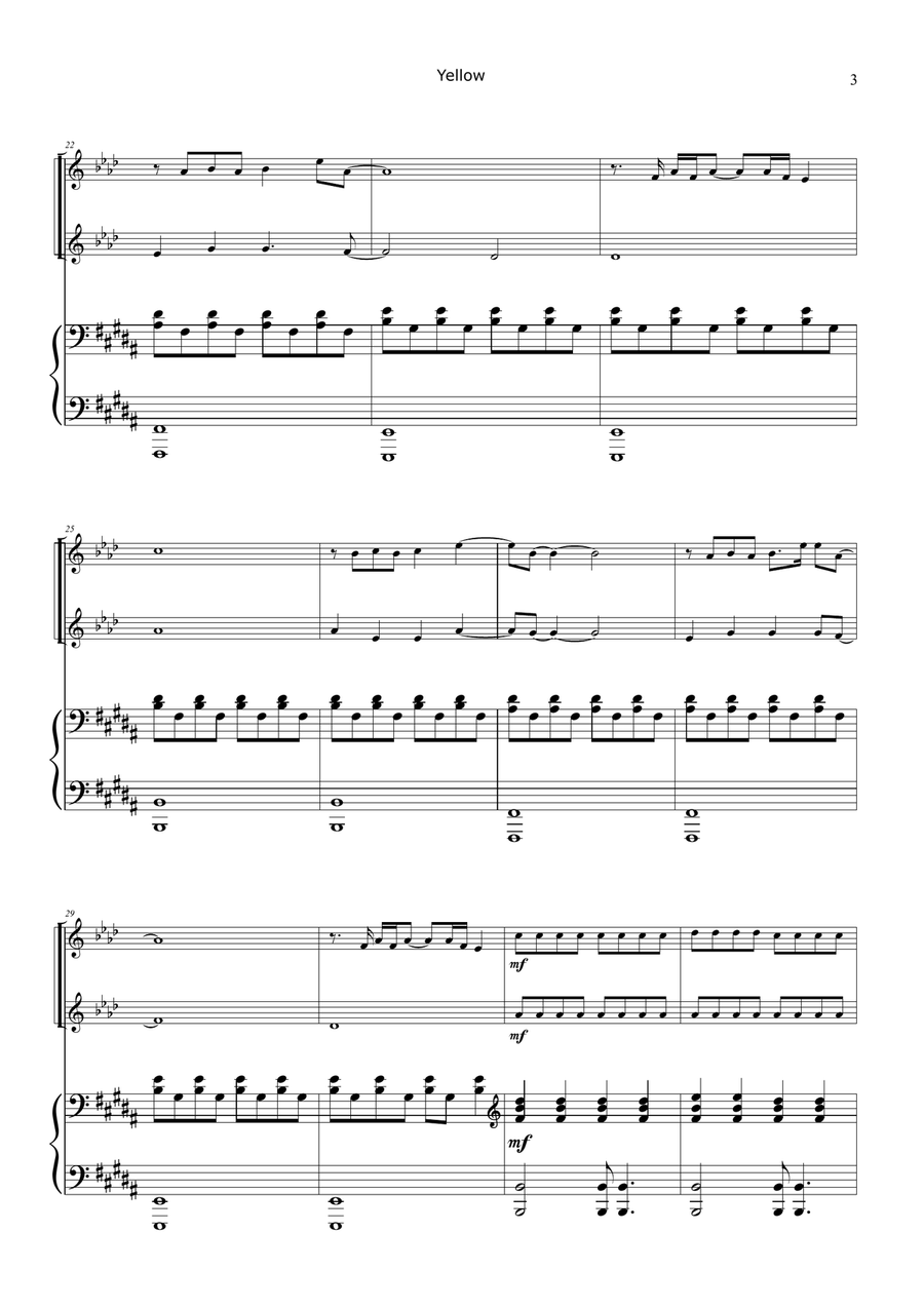 Yellow Woodwind Duet scores gallery preview page 3