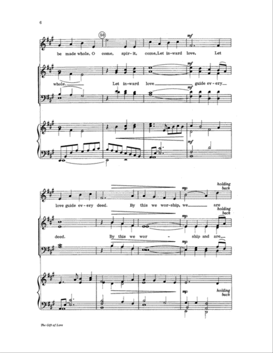 The Gift of Love The Gift of Love 4-Part scores gallery preview page 7
